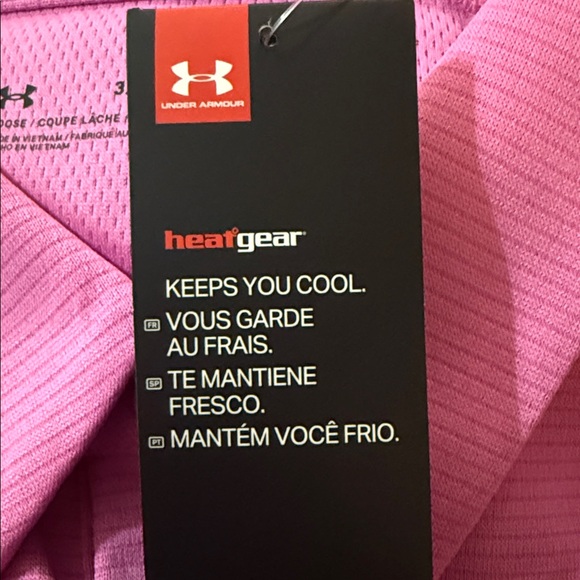 (3 pk for $50) Under Armour Men's Corporate Rival Short Sleeve Polo Pink 3XL - Picture 9 of 10